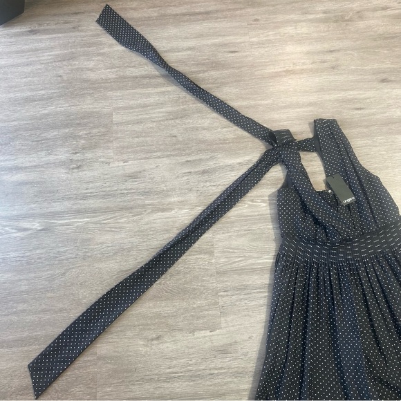 Emanuel Ungaro Denise Black Polka Dot Midi Dress | Size S | $695 Retail - Picture 11 of 14